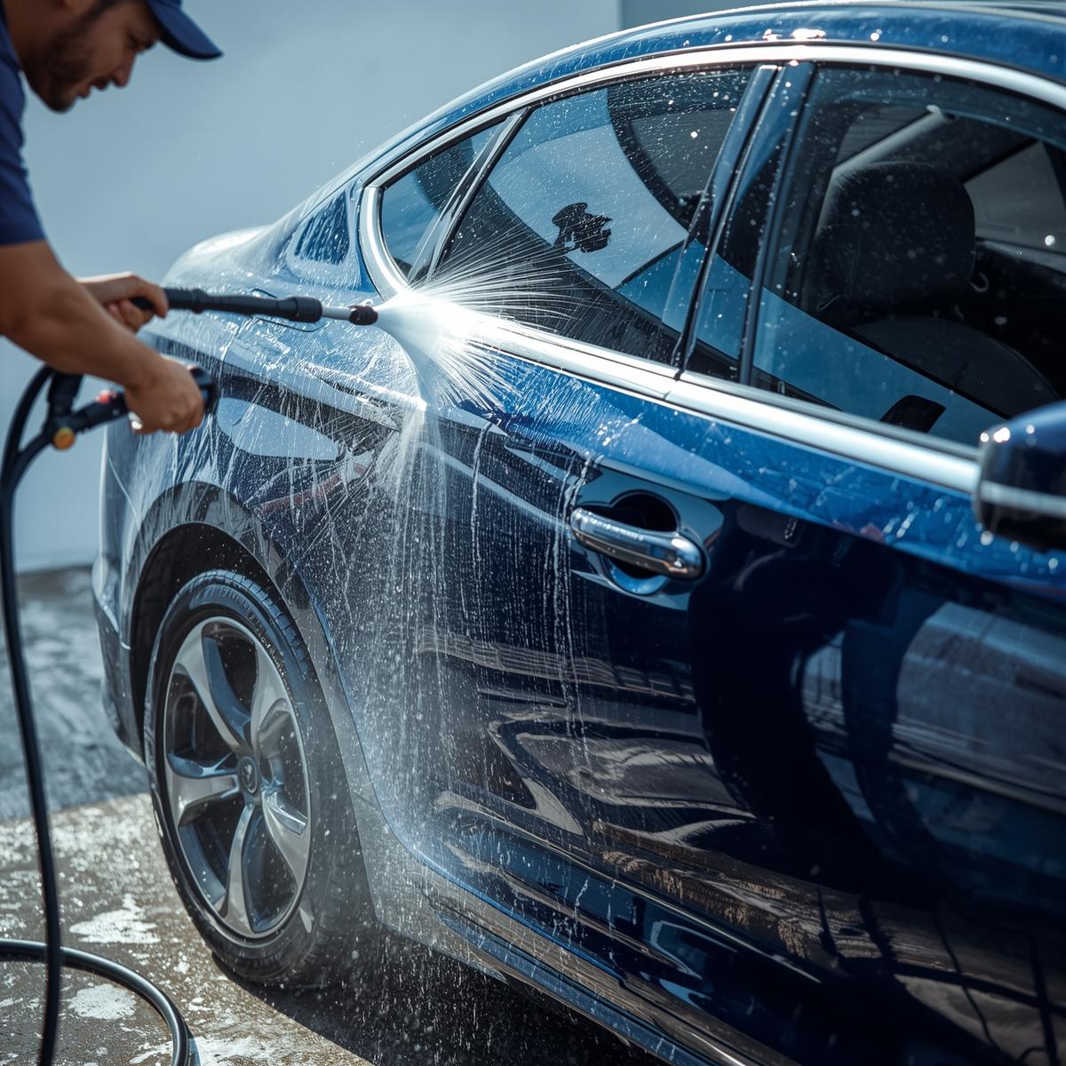 Exterior hand wash in progress at Shelroxxex detail studio